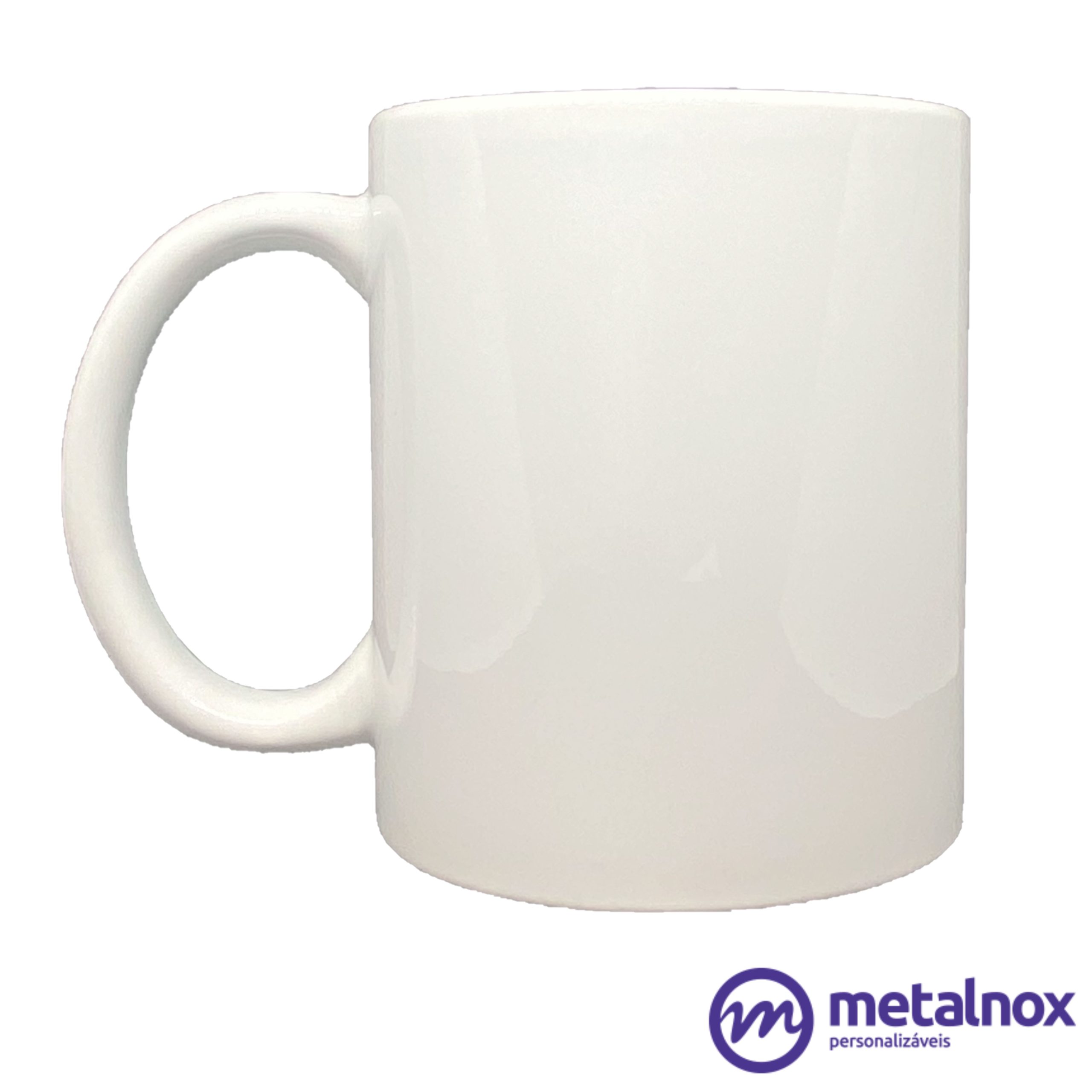 Caneca Branca 325ml Metalnox para Sublimação