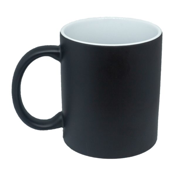 Caneca Mágica Preta Fosca Live 325ml para Sublimação