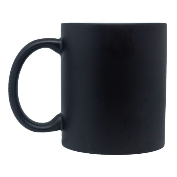 Caneca Mágica Preta Fosca Live 325ml para Sublimação