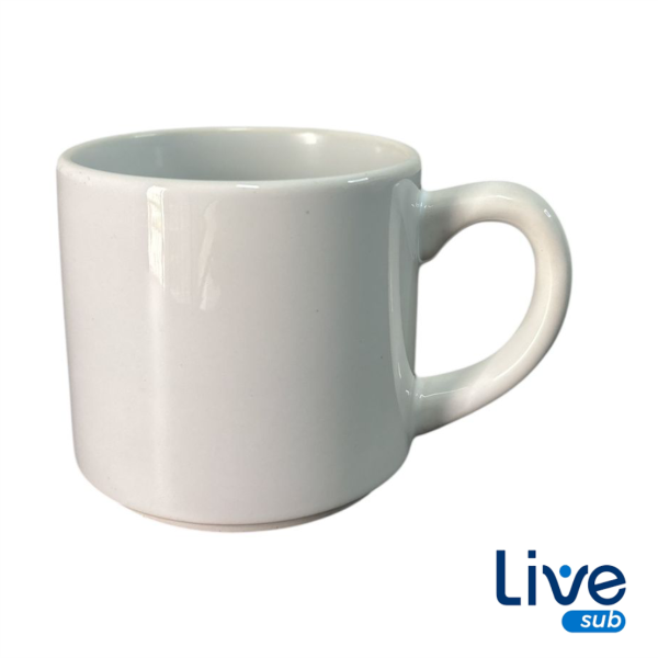 Xícara para Sublimação Live 200ml Cerâmica Premium