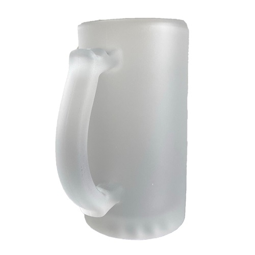 Caneca de Chopp Vidro Jateado Sublime 460ml para Sublimação