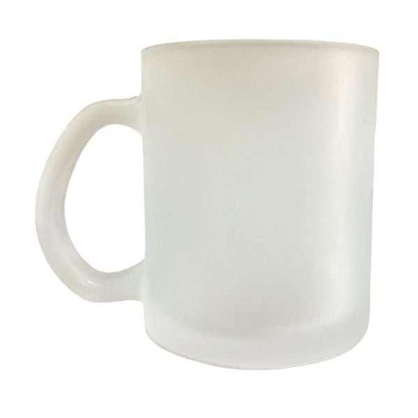 Caneca de Vidro Jateada Sublime 330ml para Sublimação