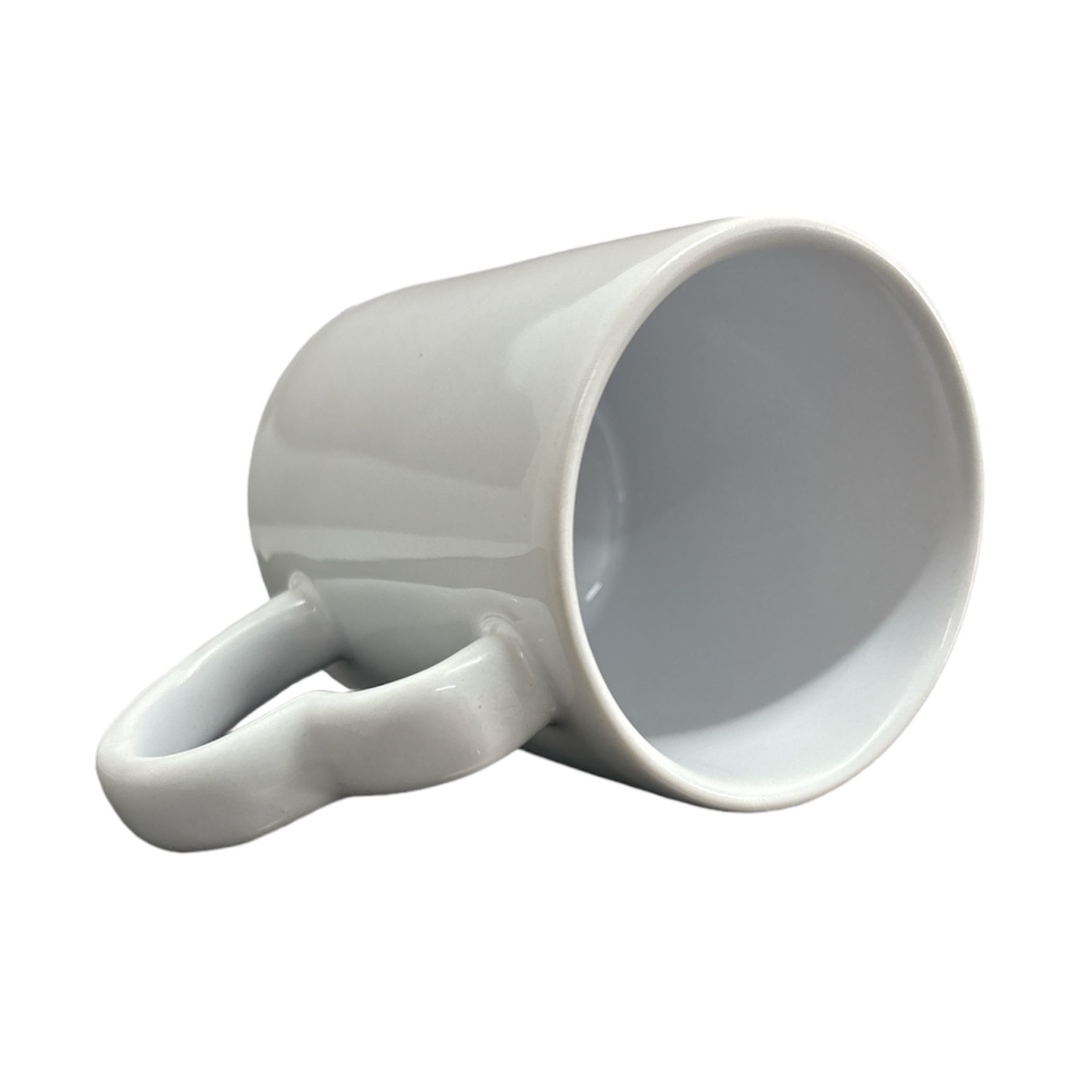 Caneca Alça Coração 300ml Sublime para Sublimação Branca - Imagem 3