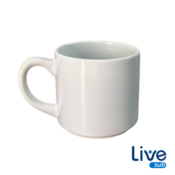 Xícara para Sublimação Live 200ml Cerâmica Premium