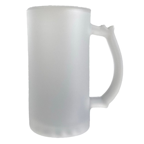 Caneca de Chopp Vidro Jateado Sublime 460ml para Sublimação